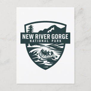 Nationalpark Neue Schlucht Rafting Feiertagspostkarte