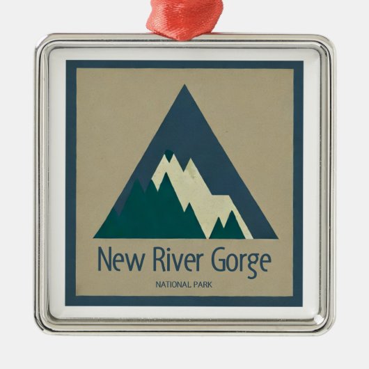 Nationalpark Neue Schlucht Rustik Ornament Aus Metall (Vorne)