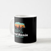 Nationalpark Nevada Bären Retro Kaffeetasse (Vorderseite Links)