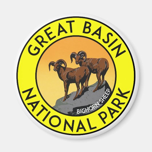Nationalpark Nevada Big Horn Sheep Magnet (Vorne)