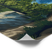 Nationalpark Nevada Radspitze des Great Becken Poster (Ecke)