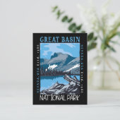 Nationalpark Nevada Retro Grosses Becken Postkarte (Stehend Vorderseite)