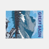 Nationalpark Nevada Vintag Fleecedecke (Vorderseite (Horizontal))