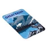 Nationalpark Nevada Vintag Magnet (Rechte Seite)