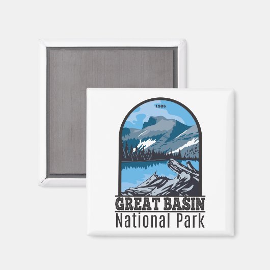 Nationalpark Nevada Vintag Magnet (Vorderseite/Rückseite)