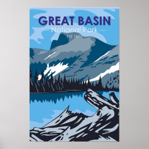 Nationalpark Nevada Vintag Poster