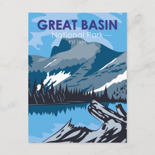 Nationalpark Nevada Vintag Postkarte (Vorderseite)