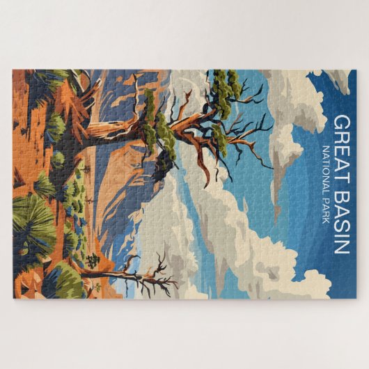 Nationalpark Nevada Vintag Puzzle (Horizontal)
