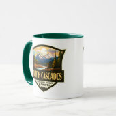 Nationalpark Nord Cascades - Illustration Tasse (Vorderseite Links)