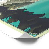 Nationalpark Nordkaskaden Poster (Ecke)