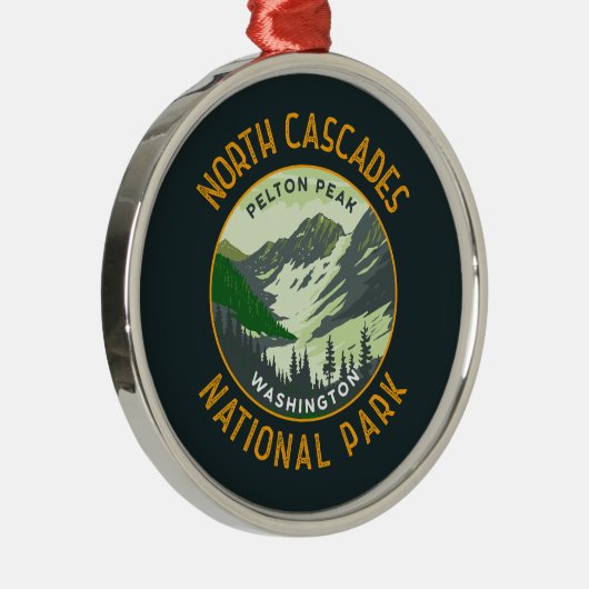 Nationalpark Nordkaskaden Retro Kunst Ornament Aus Metall (Rechts)