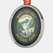 Nationalpark Nordkaskaden Retro Kunst Ornament Aus Metall (Links)