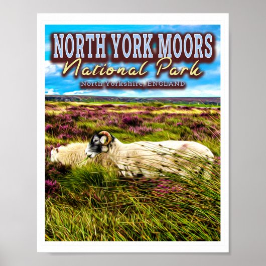 NATIONALPARK NORDYORK MOORK - NORDYORKSHIRE POSTER (Vorne)