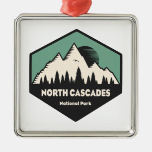 Nationalpark North Cascades Ornament Aus Metall