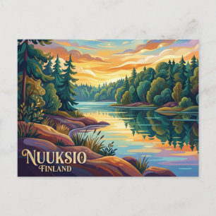 Nationalpark Nuuksio Finnland Postkarte