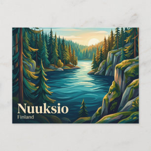 Nationalpark Nuuksio Finnland Postkarte