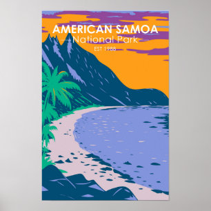 Nationalpark Ofu Beach Amerikanisch-Samoa Poster