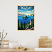 Nationalpark Oregon Krater V01 Poster (Küche)