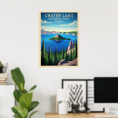 Nationalpark Oregon Krater V01 Poster (Heimbüro)