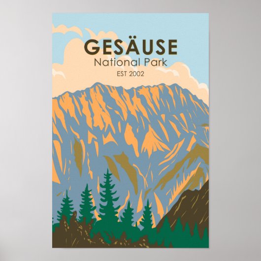 Nationalpark Österreich Gesause Vintag Poster (Vorne)