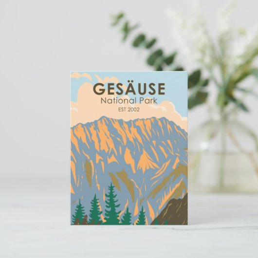 Nationalpark Österreich Gesause Vintag Postkarte (Stehend Vorderseite)