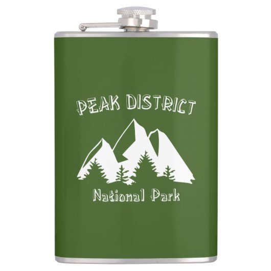 Nationalpark Peak District Flachmann (Vorderseite)