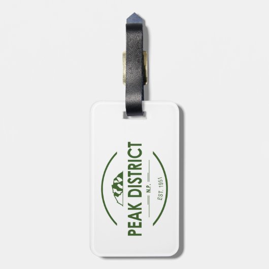 Nationalpark Peak District Gepäckanhänger (Rückseite vertikal)