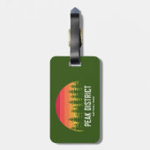 Nationalpark Peak District Gepäckanhänger (Rückseite vertikal)