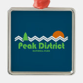 Nationalpark Peak District Ornament Aus Metall (Vorne)