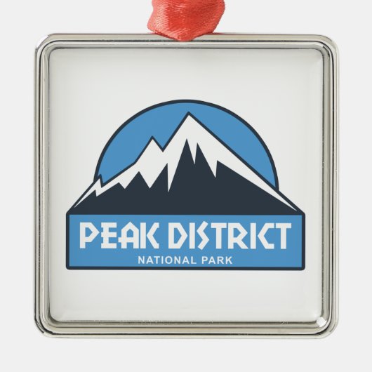 Nationalpark Peak District Ornament Aus Metall (Vorne)