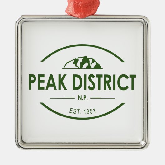 Nationalpark Peak District Ornament Aus Metall (Vorne)