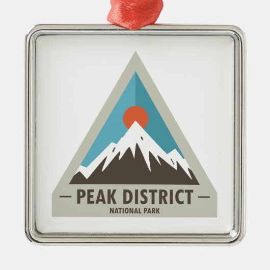 Nationalpark Peak District Ornament Aus Metall (Vorne)
