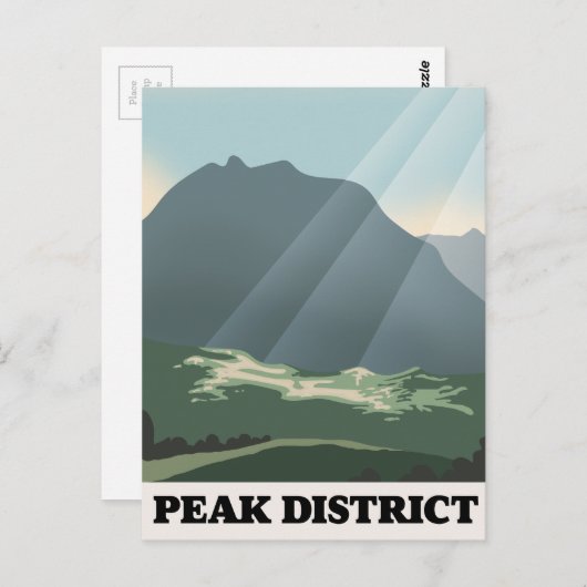 Nationalpark Peak District Postkarte (Vorne/Hinten)