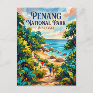 Nationalpark Penang Malaysia Postkarte