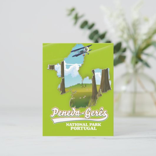 Nationalpark Peneda-gerês Portugal Karte (Stehend Vorderseite)