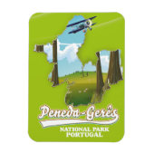 Nationalpark Peneda-gerês Portugal Karte Magnet (Vertikal)