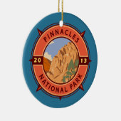Nationalpark Pinnacles Emblem Keramik Ornament (Rechts)