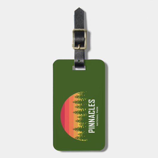 Nationalpark Pinnacles Gepäckanhänger (Vorderseite vertikal)