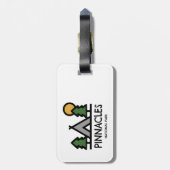 Nationalpark Pinnacles Gepäckanhänger (Rückseite vertikal)