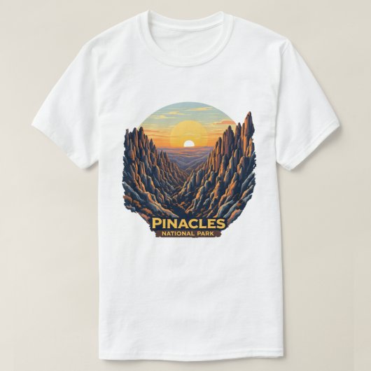 Nationalpark Pinnacles - Kalifornien T-Shirt (Design vorne)