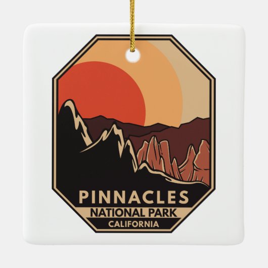 Nationalpark Pinnacles Keramikornament (Rückseite)