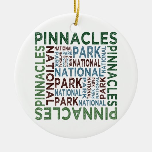 Nationalpark Pinnacles Keramikornament (Vorne)