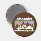 Nationalpark Pinnacles Magnet (Vorderseite/Rückseite)