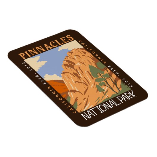 Nationalpark Pinnacles Magnet (Rechte Seite)