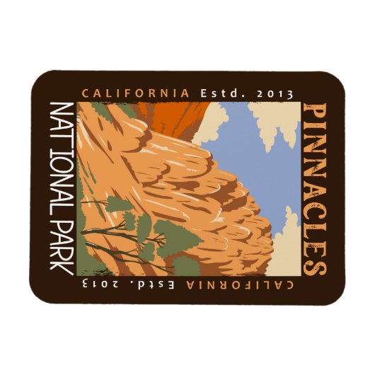 Nationalpark Pinnacles Magnet (Horizontal)