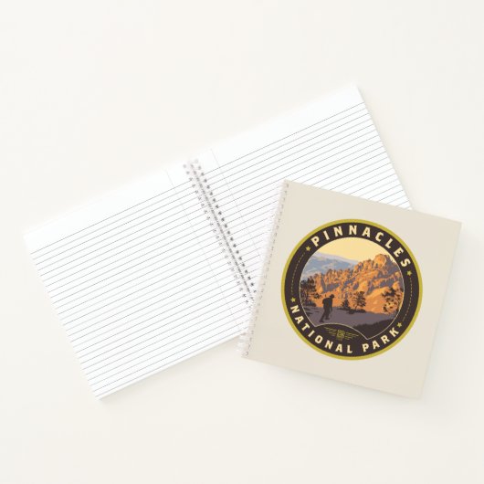 Nationalpark Pinnacles Notizblock (Innenseite)
