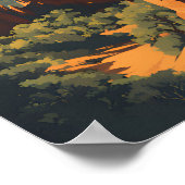 Nationalpark Pinnacles Poster (Ecke)