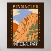 Nationalpark Pinnacles Poster (Vorne)