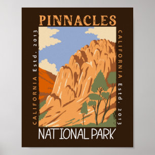 Nationalpark Pinnacles Poster