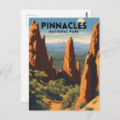 Nationalpark Pinnacles Postkarte (Vorne/Hinten)